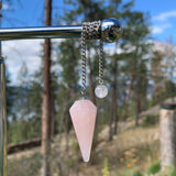 Rose Quartz Crystal Pendulum