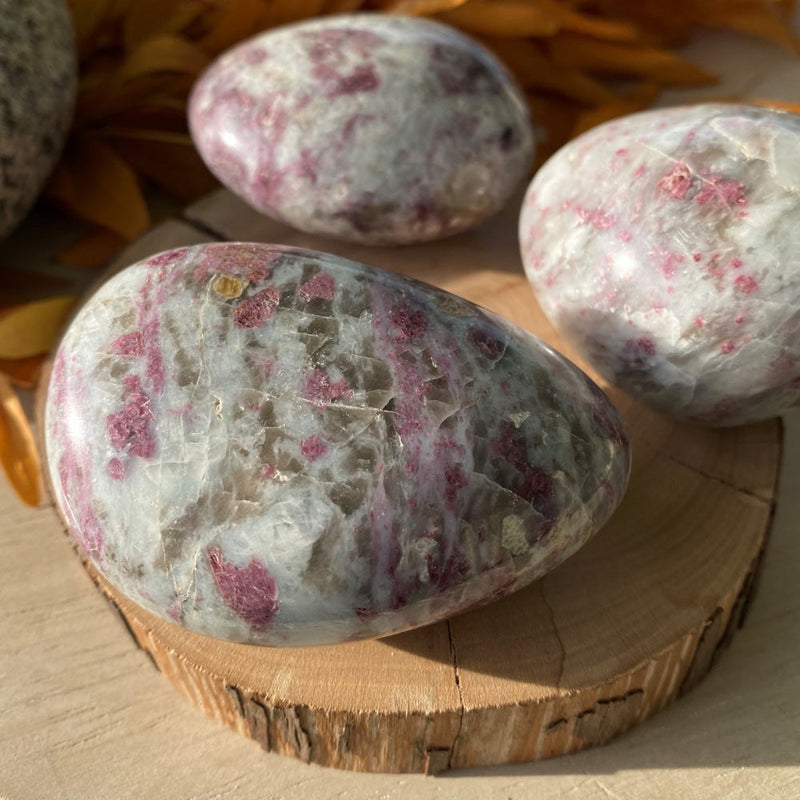 Rubellite Tourmaline Palmstone - palmstone