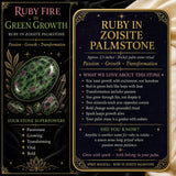 Rubin in Zoisit-Palmstein