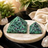 Ruby in Zoisite Pyramids