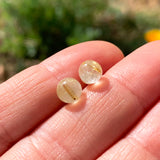 Earrings - Rutilated Quartz Studs