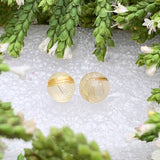 Earrings - Rutilated Quartz Studs