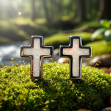 Opal & Silver Faith Earrings