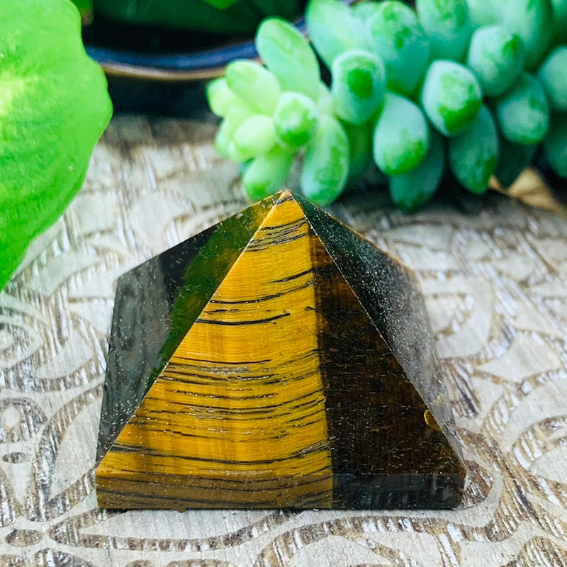 Tiger’s Eye Pyramid - Small - pyramids