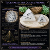 Pirámide de cuarzo turmalinado - Mediana