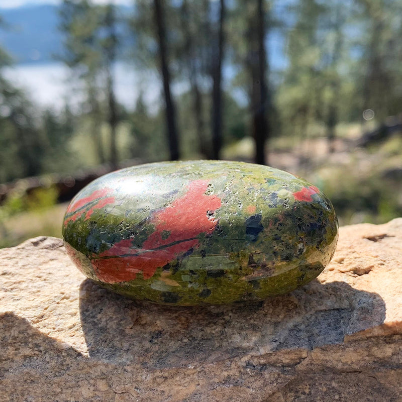 Unakite Palmstone