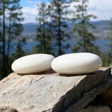 White Wisdom Quartz Palmstone