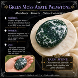 Grønn mossagat palmestein