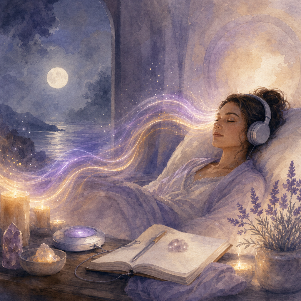 Hypnosis ritual illustration