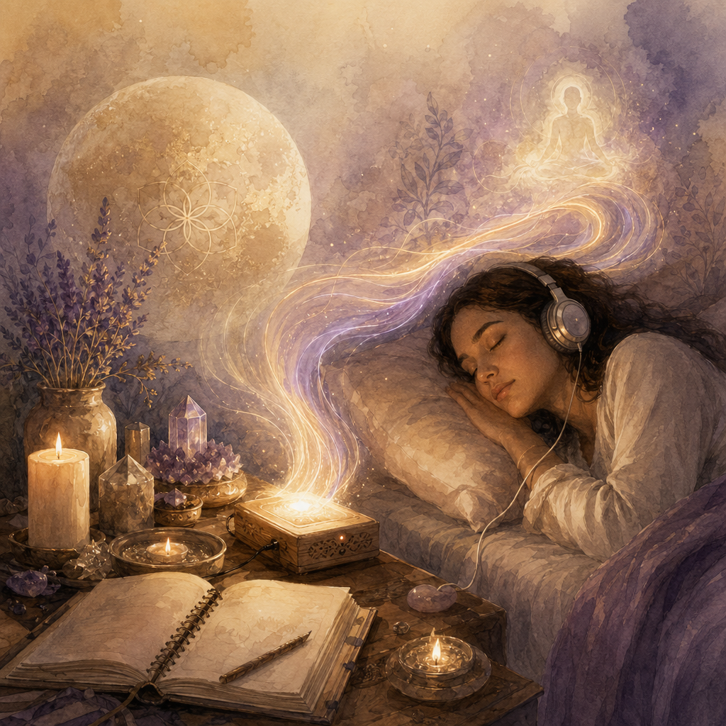 Hypnosis ritual illustration